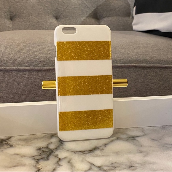 Gold Glitter Stripe iPhone 6 Plus & 6s Plus Case - Picture 6 of 6